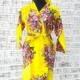 yellow bridal robe kimono caftan plus 10 other colors