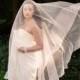 drop veil, circle veil, bridal veil, long veil, wedding veil, english net veil, blusher veil, soft tulle veil, simple veil - GOSSAMER