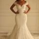 Plus Size French Lace Mermaid Style With Hand Beaded Appliques :: Autumn Collection