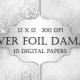 Silver Foil Damask Digital Paper - silver, floral, grey damask, metallic printable backgrounds, scrapbooking, wedding invitations, cards