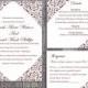 Printable Wedding Invitation Suite Elegant Printable Invitation Coffee Invitation Floral Invitation Download Invitation Edited PDF file