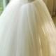 Beautiful strapless lace droped waist tulle ball gown wedding dress