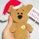 Sales amigurumi teddy bear teddy bear crochet toy knitted teddy bear Christmas decoration Christmas gift crochet Christmas giftstuffed be...