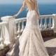 White Ivory Mermaid Wedding Dress Bridal Gown
