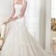 Junoesque Tulle A-line Strapless Neckline Natural Waistline Wedding Dress - overpinks.com