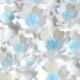 Edible Frozen Ice Blossoms 3D Iridescent Icy Blue Snow Flowers Winter Wonderland Wedding Cake Decorations Onderland Birthday Cupcake Toppers