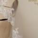 Bridal Veil, Traditional French Lace Veil, Chapel Length Veil, Wedding Lace Edge Veil, Wedding Hair Accessory, Long Veil