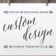Custom Wedding Printable Sign, Custom Wedding Sign, Black Navy Faux Gold Silver Custom Color Wedding Reception Sign WS1BP WS1NP WS1GP WS1SP