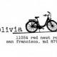 Bicycle Address Stamp - Typewriter Font - Olivia Design
