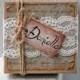 Will You Be My Bridesmaid Box Vintage Invite Distressed Rustic Burlap Wedding Gift Maid of Honor