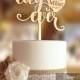 Wedding Cake Topper. FN30. Best Day Ever Wedding Cake Topper. Mr Mrs and Custom Surname engraved. Rustic Wedding Cake Topper.