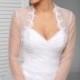 Long sleeve Bridal Shrug Lace Wedding Bolero Wedding Shrug