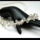 Vintage Style Wedding Headband Hair Vine Bridal Pearl Headband Bridal Hair Accessory Silver Wedding Crystal Tiaras Wedding Hair Jewelry