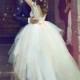Fairytale ethereal high low tulle wedding bridal dress