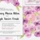 Purple Peony Wedding Invitation Digital Package