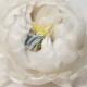 White and Blue Bridal Hair Piece,  Silk Flowers Headpiece, Natural Silk Bridesmaid Accessories, Decorative Floral Accent, Floral Headwear