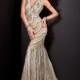Nice 2014 Sleeveless V-neck Jovani Colorful Beaded Evening Dress 5861 - Cheap Discount Evening Gowns
