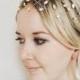 Bridal headpiece, hair vine, gold headpiece, gold vine, bridal hair accessories, Grecian vine, Swarovski crystal, boho wedding, crown, tiara