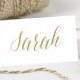 Personalised Printable, Wedding Place Cards,Name Cards - Gold Script Collection