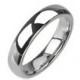 Silver Tradition Tungsten Wedding Band - Tungsten Carbide Shiny Finish Traditional Wedding Band