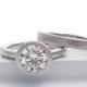 1.5ct diamond pebble ring engagement solitaire platinum