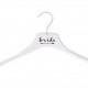 FREE SHIPPING Clear Acrylic Bridal Hanger-Bride with Arrow-WeddingHanger- Wedding Dress Hanger