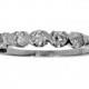 Diamond Wedding Band, Women Wedding Ring, Solid White Gold Ring,   Anniversary Ring, Pave Set Diamond Wedding Ring, Birthday Gift, Size 8