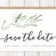 Rustic Save the Date, Olive Branch Save the Date, Tuscan Save the Date
