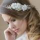Gold Bridal hair comb, Bridal headpiece, Wedding hair piece, Gold hair comb, hair vine, Bridal hair accessories, floral hair comb, Bohemian
