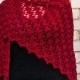 Wine Red Crochet Shawl Women's Shawl Warm Shawl Crochet Wrap Christmas Gift Idea Womens Scarf