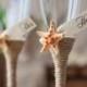 BEACH  champagne flutes / bride and groom wedding glasses with rope, starfish, shells!