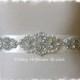 Pearl Crystal Bridal Sash, Crystal Rhinestone Wedding Dress Belt, Pearl Jeweled Wedding Sash, Wedding Belts & Sashes Pearl, No. 4065S4066