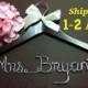 SALE SALE SALE Personalized Bridal Wedding Hanger. Bridal Hanger. Bridal Party. Custom Hanger. Comes With Bow.