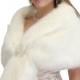 PreThanksgiving Sale Ivory faux fur stole, Bridal shrug, bridal wrap, faux fur wrap, faux fur shawl, bridal cape 800NF-IVY