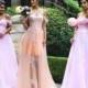 Trendy Off Shoulder Maroom Long Prom Dress with Appliques from Tidetell