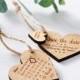 Save The Date Wooden Heart