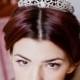 Full Bridal Crown, Swarovski Crystal Wedding Crown, Cubic Zirconia Crown, Crystal Wedding Tiara, Diamante Tiara, Bridal Tiara- GEORGIA