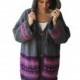 Chunky Hand Knitted Cardigan Coat Outwear by Afra