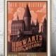 Travel To Hogwards School Of Witchcraft Wizardry Harry Potter Artwork Traveling Poster Print Graphic Design