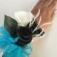 CORSAGE, mom corsage, Turquoise corsage
