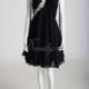 Elegant Short Silk-like Chiffon One Shoulder Homecoming Dress - overpinks.com