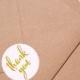 Gold Foil Rounded Labels - Metallic Stickers - Thank You - Envelope Labels - Rounded Label Tags with Gold Foil by Paper Charms GT111