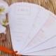 DIY Perforated Wedding Program Fan Sheets