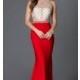 Illusion Bodice Sleeveless Floor Length Dress 9222 - Brand Prom Dresses