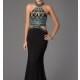 Beaded Gown with Cut Out Waist by Dave and Johnny - Brand Prom Dresses