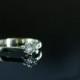 BLACK FRIDAY SALE - Winter Star - vintage diamond & white gold engagement ring