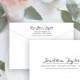 Envelope Template, Editable Printable Template, Printable Envelope, Calligraphy, Wedding Envelope 