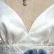 Sample Sale. Tea Length Silk Wedding Gown, Lace Beach Wedding Dress