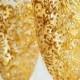 Gold Wedding Champagne Flutes Wedding Champagne Glasses Gatsby Style Wedding Toasting Flutes Gold Wedding Set of 2
