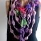 Crochet Scarf, Loop Scarf, Infinity Scarf, Gypsy Scarf, Knitting Necklace, Fiber Necklace, Chunky Scarf, Knitted Scarf, Long Knitted Scarf